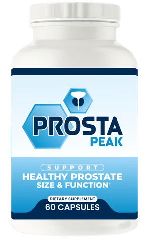 Front of ProstaPeak supplement bottle, 60 capsules